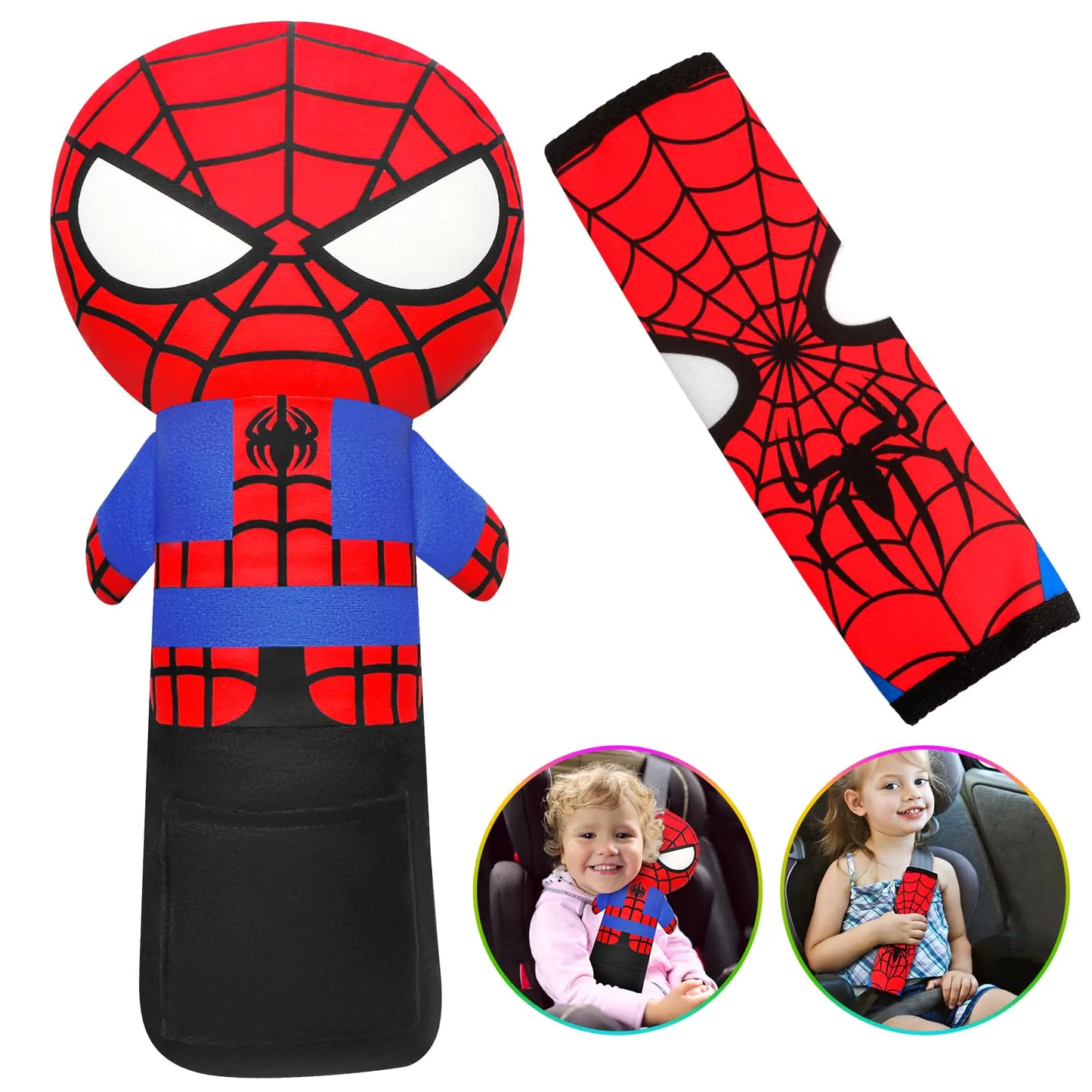 Seat Belt Cover for Kids - Car Pillow for Kids Seat Belt